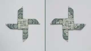 Cool MONEY SHURIKEN (Ninja Star) | Modular Dollar Origami | Tutorial DIY by NProkuda