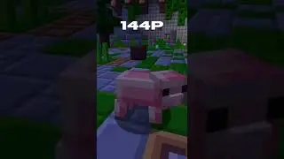 Minecraft - 144P VS 4K 🤯 - Normal VS Realistic #realistic #shorts