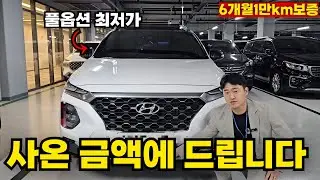 [수수료x] 싼타페tm 풀옵션 중고차 사온 금액에 드립니다. ++6개월1만km 무상보증++