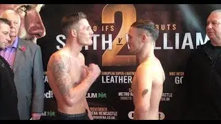 WHO&rsquo;S GETTING LEATHERED? Josh Leather & Glenn Foot fiery face off ahead of IBF European Title fight