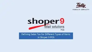 Defining Sales Tax for Different Types of Items in Shoper 9 POS