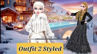 Super Stylist Game Winter Event Outfit 2 Styled ❄️🥶🫶🥰 #superstylish #superstylist #dressupgames 