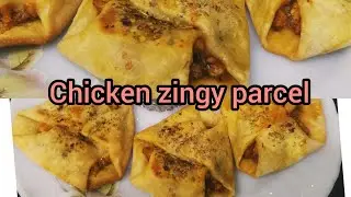 Domino's Style Chicken Zingy Parcel without oven Recipe | Delicious Recipes|