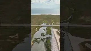 Explore Fish Pass on Mustang Island #discovertexas #exploretexas #dronevideo #shorts