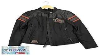 Harley Davidson Women's Leather shoulder hacket with airvents size S eBay