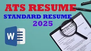 📌 ATS-Friendly Resume | Best Resume Format for Students & Govt Employees 2025| MS WORD #msword