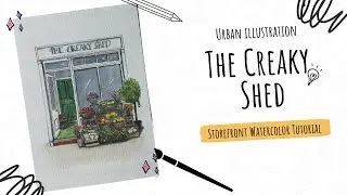 Painting a London Storefront in Watercolor | Full Start to Finish Process