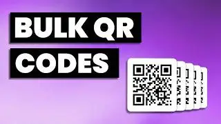 How to create bulk qr codes