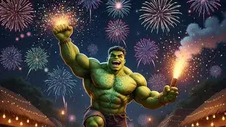 Green Hulk Wishes You Happy New Year 2026! 💚| Indian Village Vlog-4&rdquo; #ai #hulkvlog #happynewyear2026