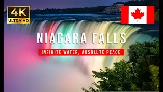 Christmas at Niagara Falls 🇨🇦 | 4K ASMR Walking Tour (Winter Fireworks & Lights)