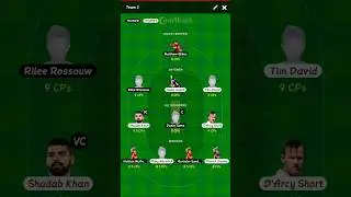 BBL Match 22 (ST vs HH) #cricket #fantasy #team #dream11 #predictions #win #profit #rishabhpant
