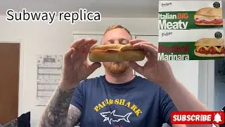 Snacksters Italian big meaty/meatball sub sandwich | subway food review || BIG TASTY EATS