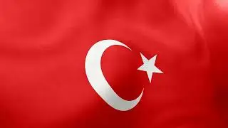 TURKEY - Waving Flag Loop 4K