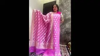 Pink Unstitched Suit set to purchase contact us on +919810530027