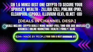 [In 1.6 mins] (ZIL), PinLink (PIN), (CPOOL), (ILV), (IO) [Crypto Deals In Desp.]