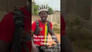 Emmanuel Adjei embarked on solo cycling journey from Munich, Germany to Ghana.