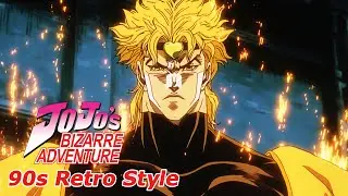 JoJo's Bizarre Adventure 90s Retro Anime Style