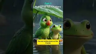 Chatty Parrot Learns to Listen-Part3 🦜🐸 | Kids Moral Story | #Shorts