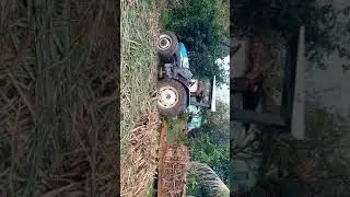 New Holland TL85e patinando na Subida da Ladeira molhada