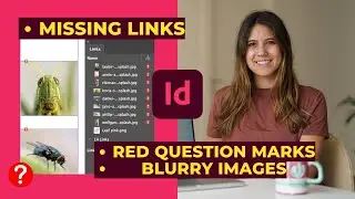 Missing Links in Adobe InDesign: How to Solve red question marks & Blurry Images