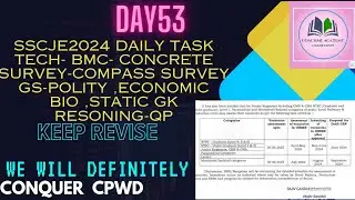|| MARKS BOOSTER SERIES || DAILY TASK53/DAY53||IMP QUESTION REGARDING SSC ||SSC JE 2024