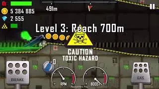 Super Diesel 4x4 Nuclear Plant New Map Full Upgrade Hill Climb Racing Gameplay Walkthrough