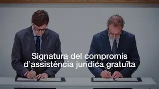 Signatura del compromís d’assistència jurídica gratuïta