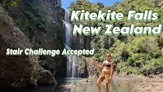 Don't Climb These Stairs Until You See This! (Kitekite Falls Walk Hike 4K New Zealand Travel Guide)