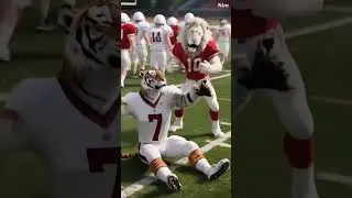 [SmartPaws Comedy] &ndash; tiger vs lion #aihewan #aianimalworld #aiconservation