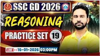 SSC GD Reasoning Classes 2026 | SSC GD Reasoning Practice Set 19 | SSC GD Reasoning By Rahul Sir