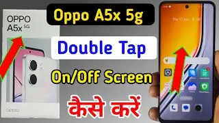 Oppo a5x 5g double tap on off screen / Oppo a5x 5g double tap turn on off screen setting / Oppo a5x