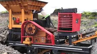 Small Mobile Diesel Engine Stone Jaw Crusher Plant from China