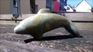 ... ein Delfin und ein Kopf aus Speckstein