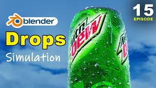 How to make Drops on 3D Products | Droplet Addon Tutorial | Blender Water Drops Tutorial