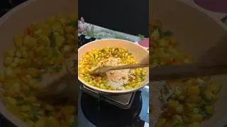Butter Masala Corn 🌽 #shorts #corn #makka #masalacornrecipe #cornrecipe #sweetcorn #cornchaat #food
