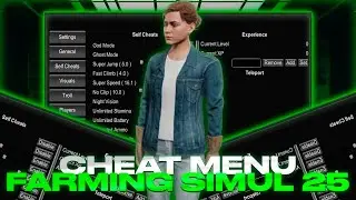 **Updated** Farming Simulator 25 - Cheat Menu | Best Cheat For FS25 | Many Functions | FREE 100%