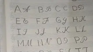 English Hand writing A to Z |Calligraphy Hand writing Skills