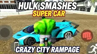 Hulk vs Super Car: Crazy City Rampage! 🚗💥