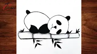 🐼 Cute Sleeping Panda Drawing | Easy Pencil Shading Art for Beginners|Relaxing Panda Sketch Tutorial