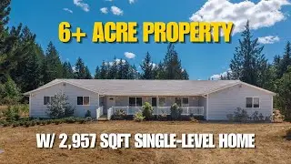Single-Level Home on 6+ Acres in Yelm WA | Barn, Shops, Generator & More!