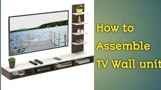 #Bluewud TV Wall Unit Unboxing and Assembling
