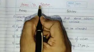 Difference Between Array and Pointer in C