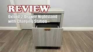 Oxford 2 Drawer Nightstand Review: Charging Station & Farmhouse Style (2025)
