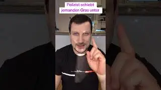 Polizist schiebt jemanden Gras unter #polizei 