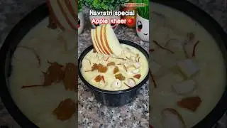 Apple kheer recipe 🍎🥰 #apple #kheer #dessert #navratri #special #satvic #recipe #cooking #shorts