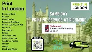 Printing Services for Richmond, The American International University in London - Printing London