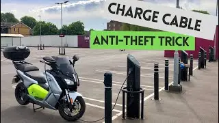 Charge cable anti-theft trick for the BMW C Evolution