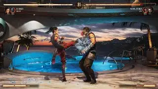 MK1 Beta - Li Mei 410 damage midscreen (Frost Kameo, meterless)