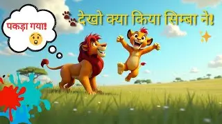 देखो क्या किया सिम्बा ने! | Hindi Johny Johny Style Rhymes | Little Simba Kids