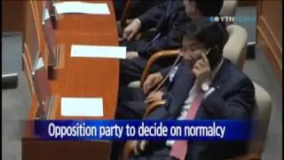 Opposition party set to decide on normalizing parliament / YTN